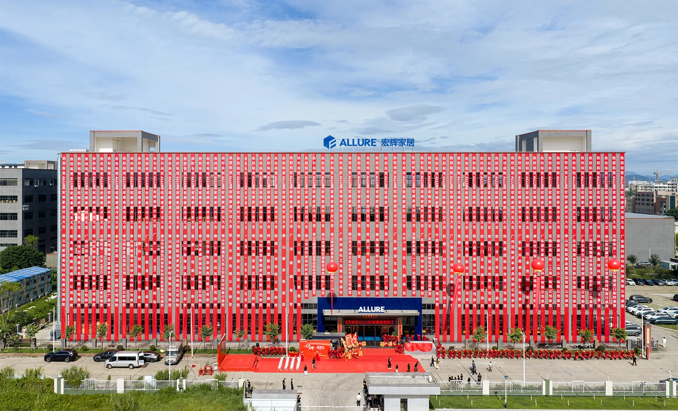 ALLURE new manufacturing base exterior during the opening celebration