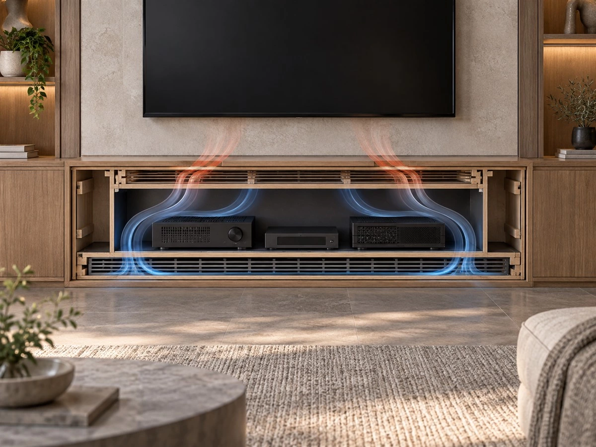 TV Wall Cabinet Ventilation: Cable Routing, Heat Clearance and Service Access