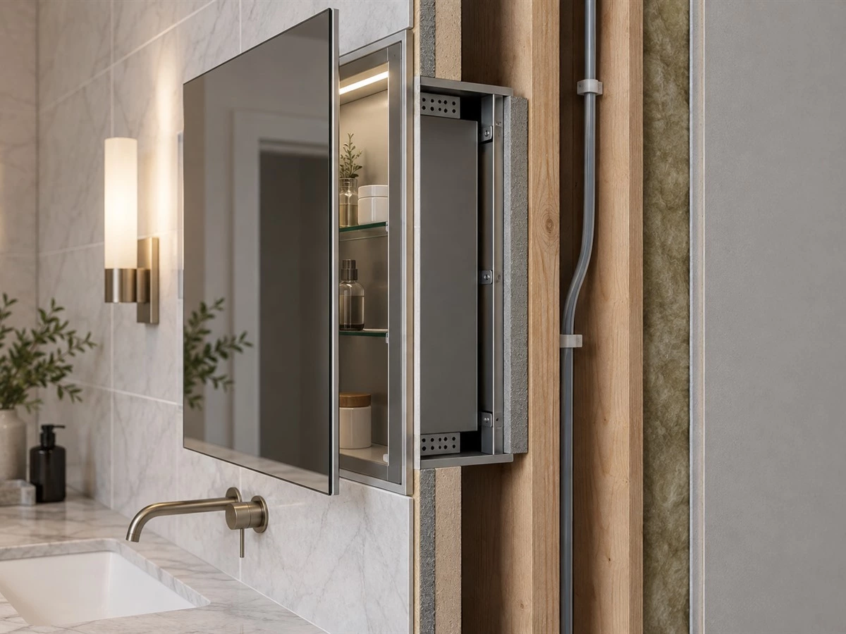 Bathroom Mirror Cabinet Dimensions: Depth, Height and Electrical Planning