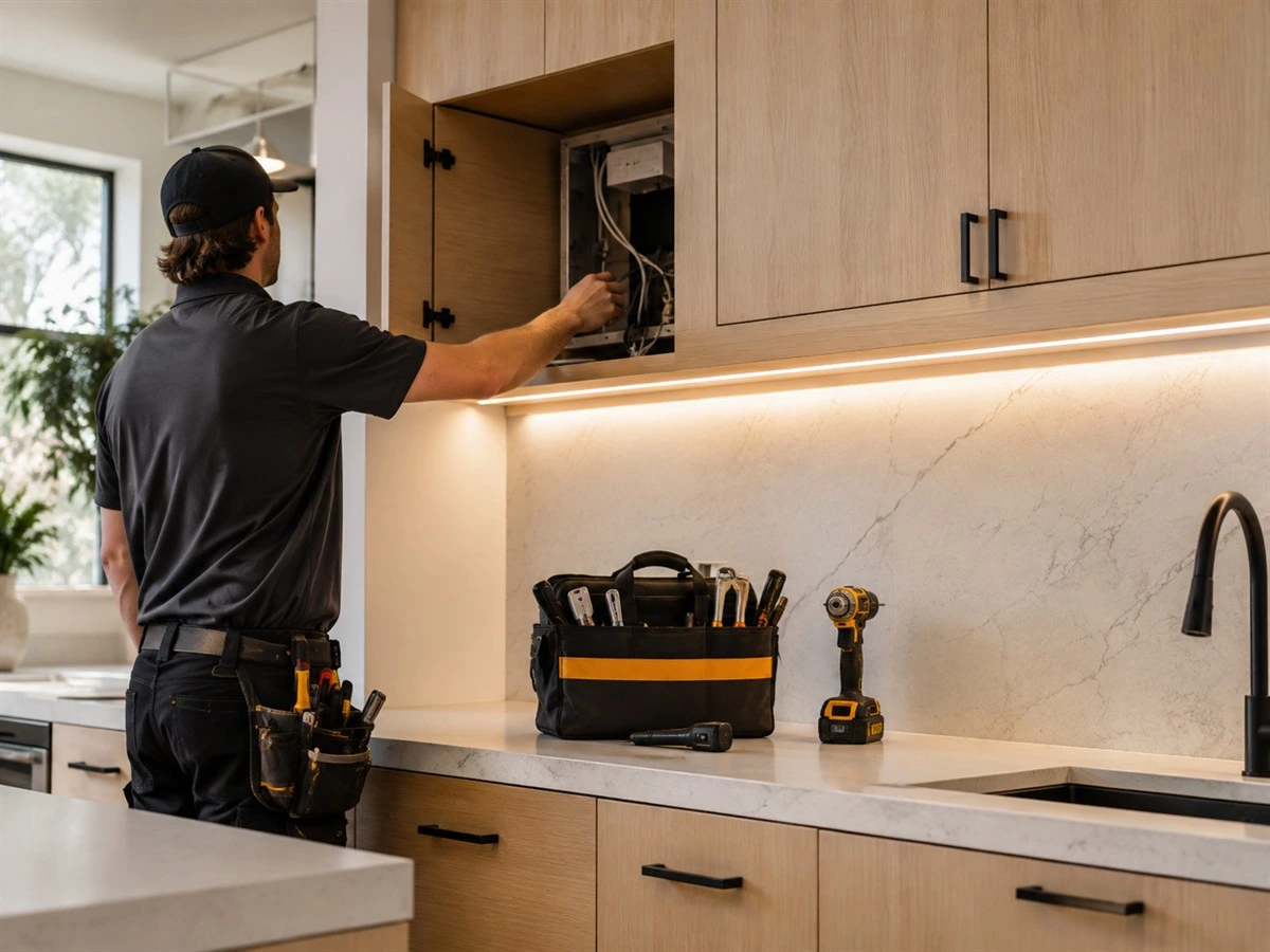 Cabinet Lighting Wiring: Driver Locations, Cable Routes and Service Access