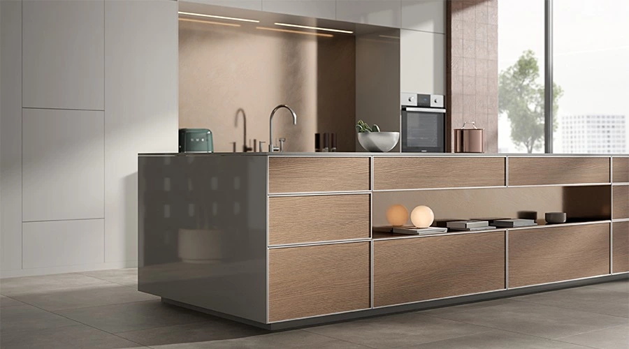 Extended Island Kitchen for Open-Plan Living