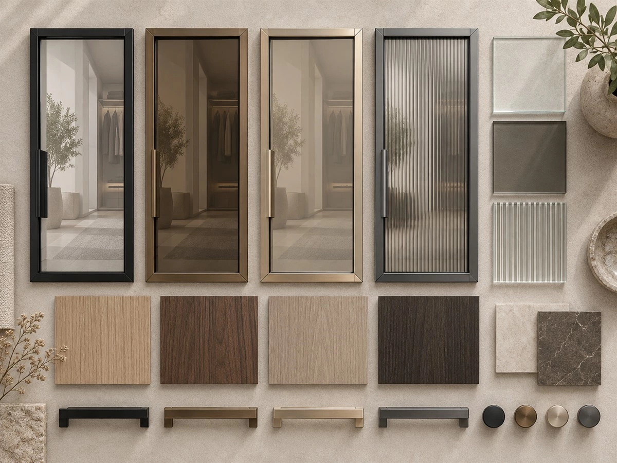 Glass Wardrobe Doors: Clear, Tinted and Fluted Options for Custom Closets