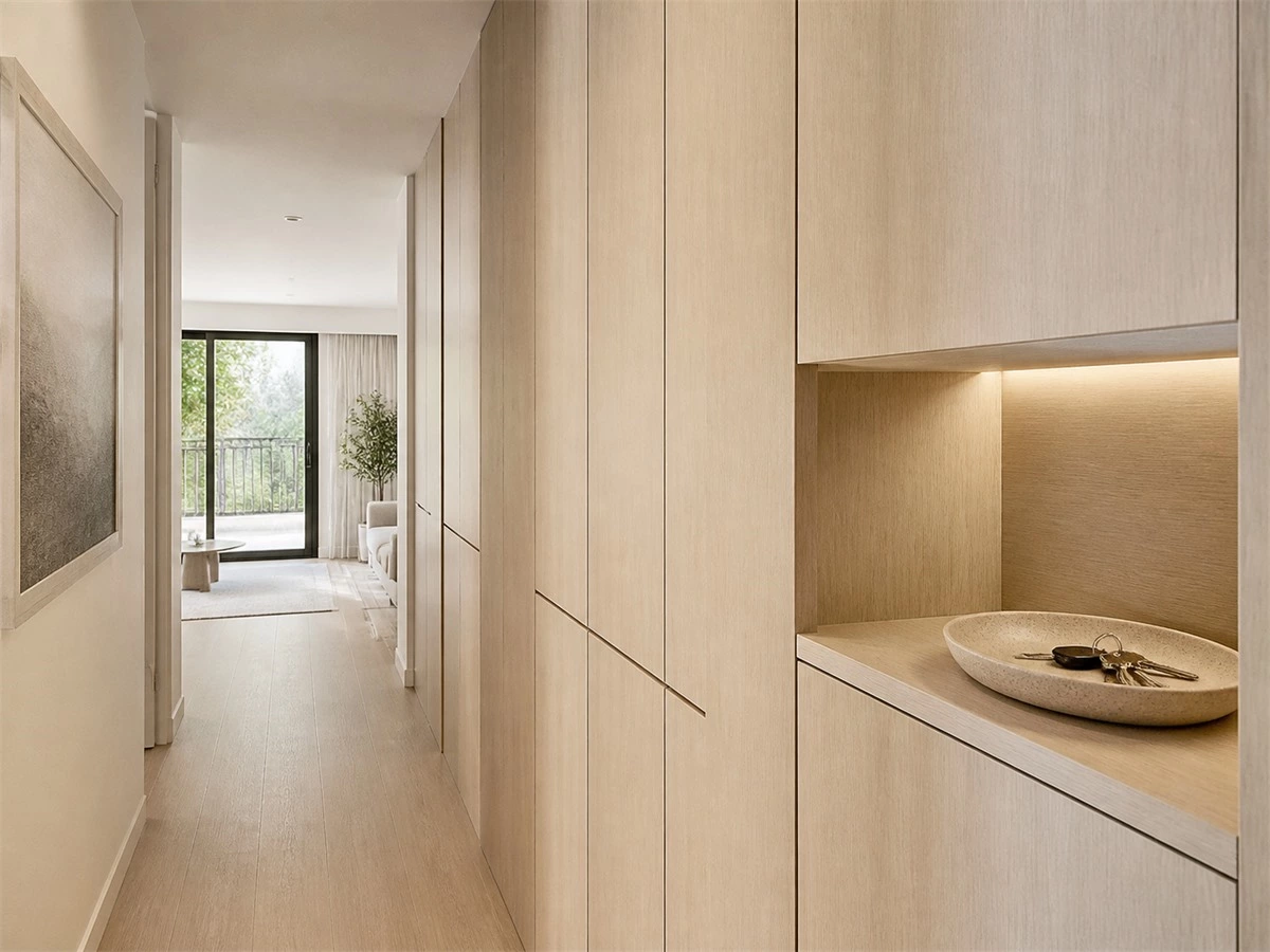 Hallway Storage Cabinets: Depth, Shoe Storage and Walkway Clearance