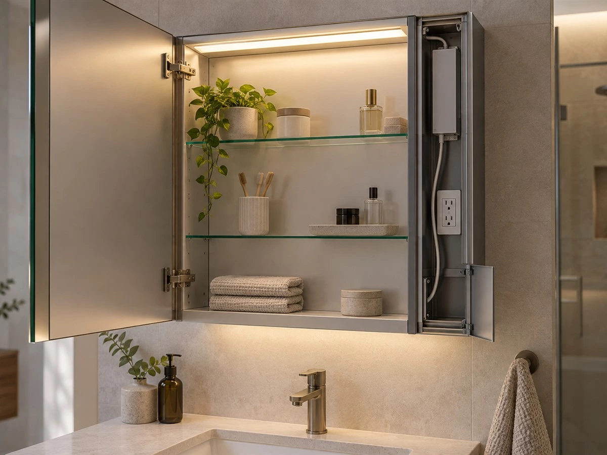 Bathroom Mirror Cabinet Dimensions: Depth, Height and Electrical Planning
