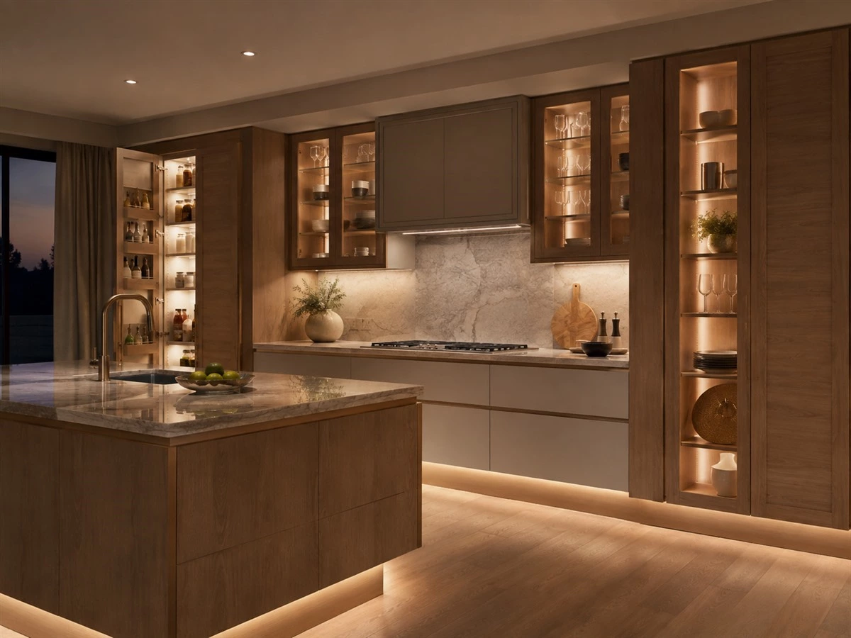 Cabinet Lighting Wiring: Driver Locations, Cable Routes and Service Access
