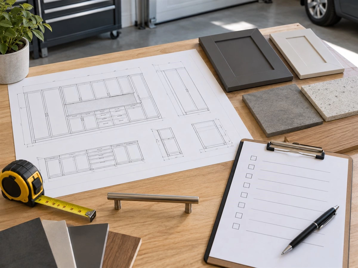 Garage Storage Cabinets: Layout, Materials and Workbench Planning