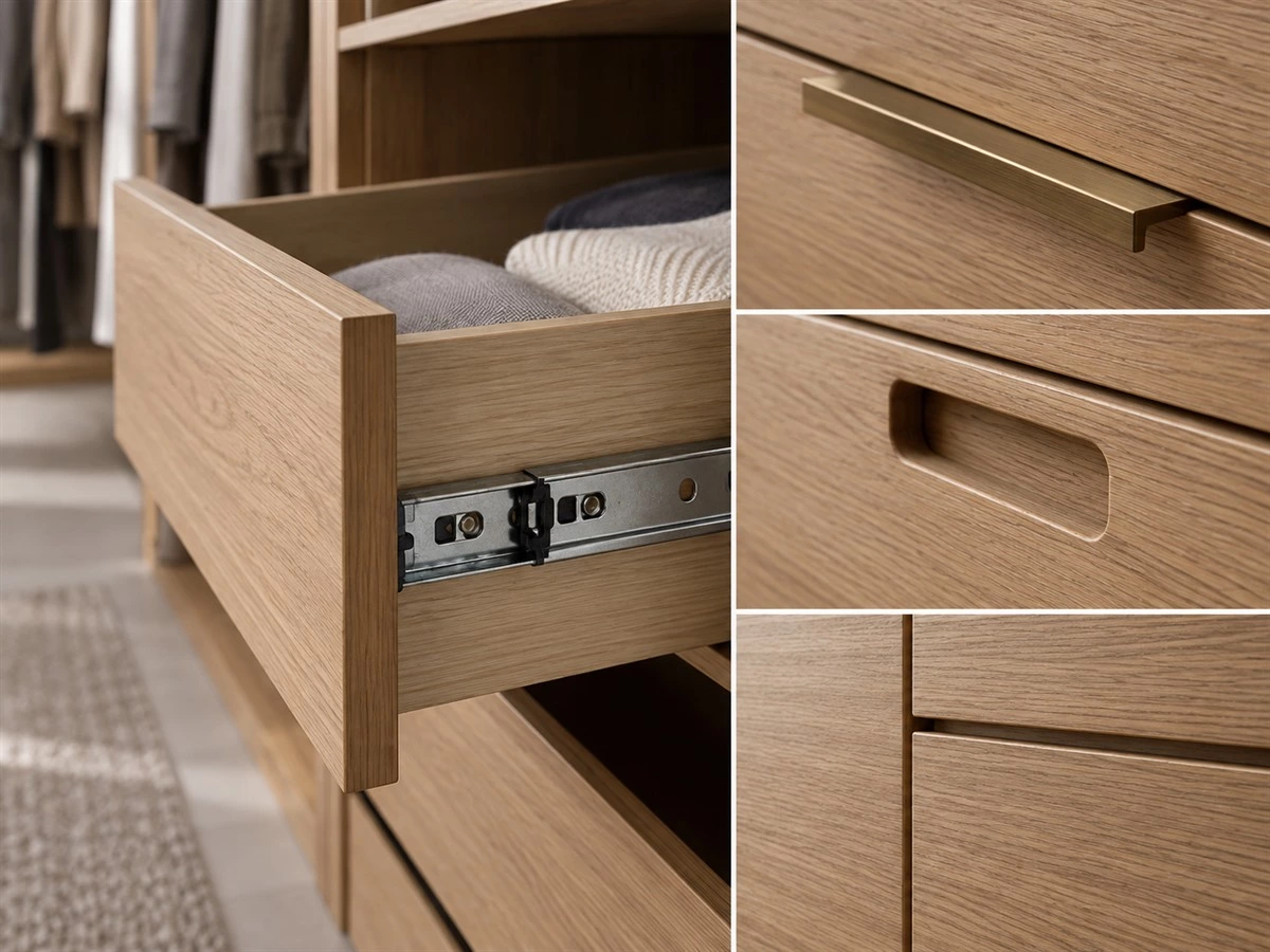 Custom Closet Drawer Dimensions: Depth, Dividers and Pull-Out Clearances