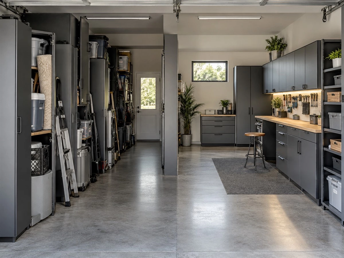 Garage Storage Cabinets: Layout, Materials and Workbench Planning