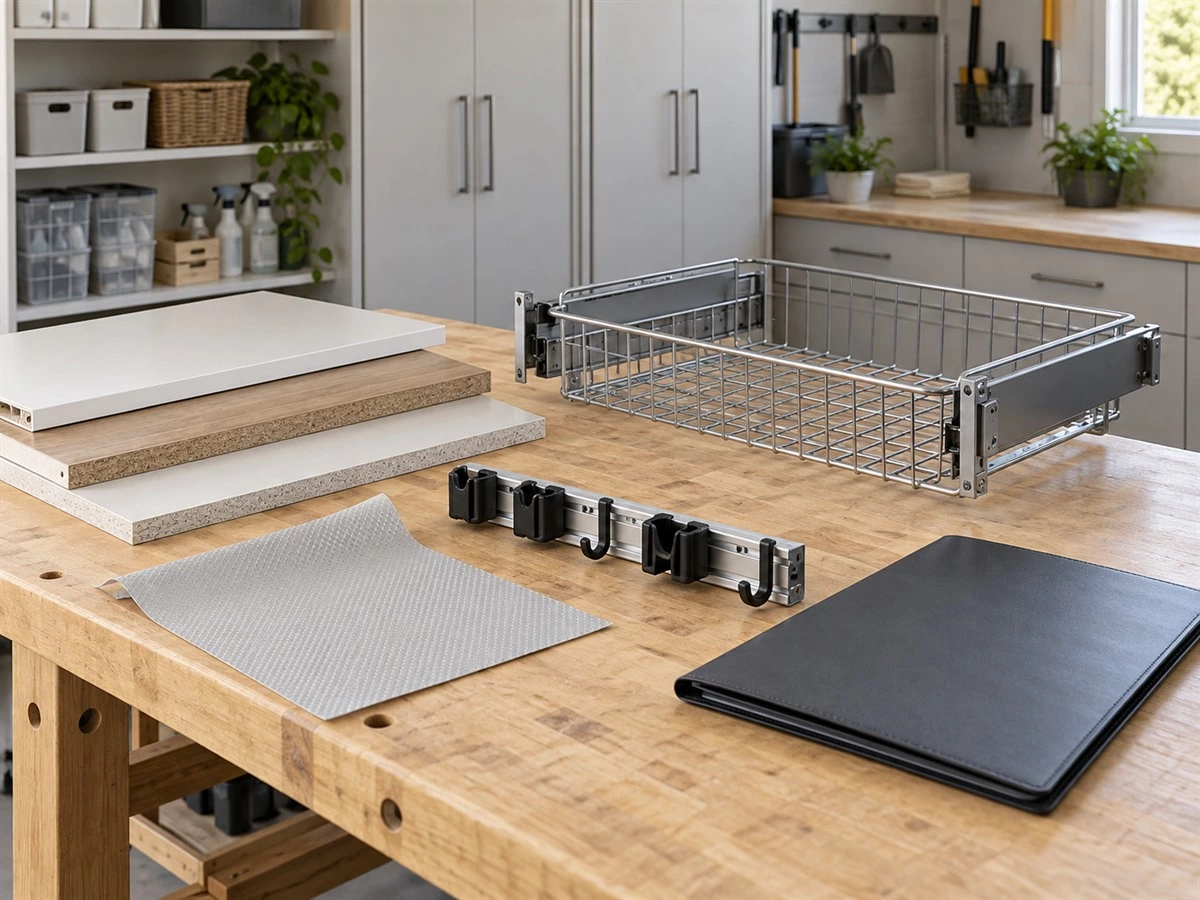 Cleaning Closet Cabinet Design: Shelves, Utility Storage and Service Access