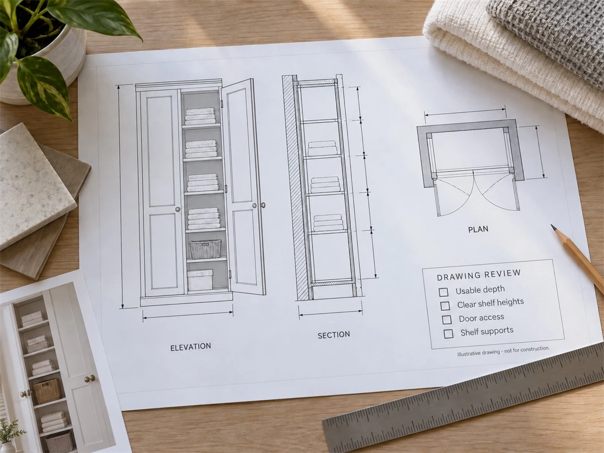 Linen Closet Dimensions: Shelf Depth, Spacing and Storage Planning