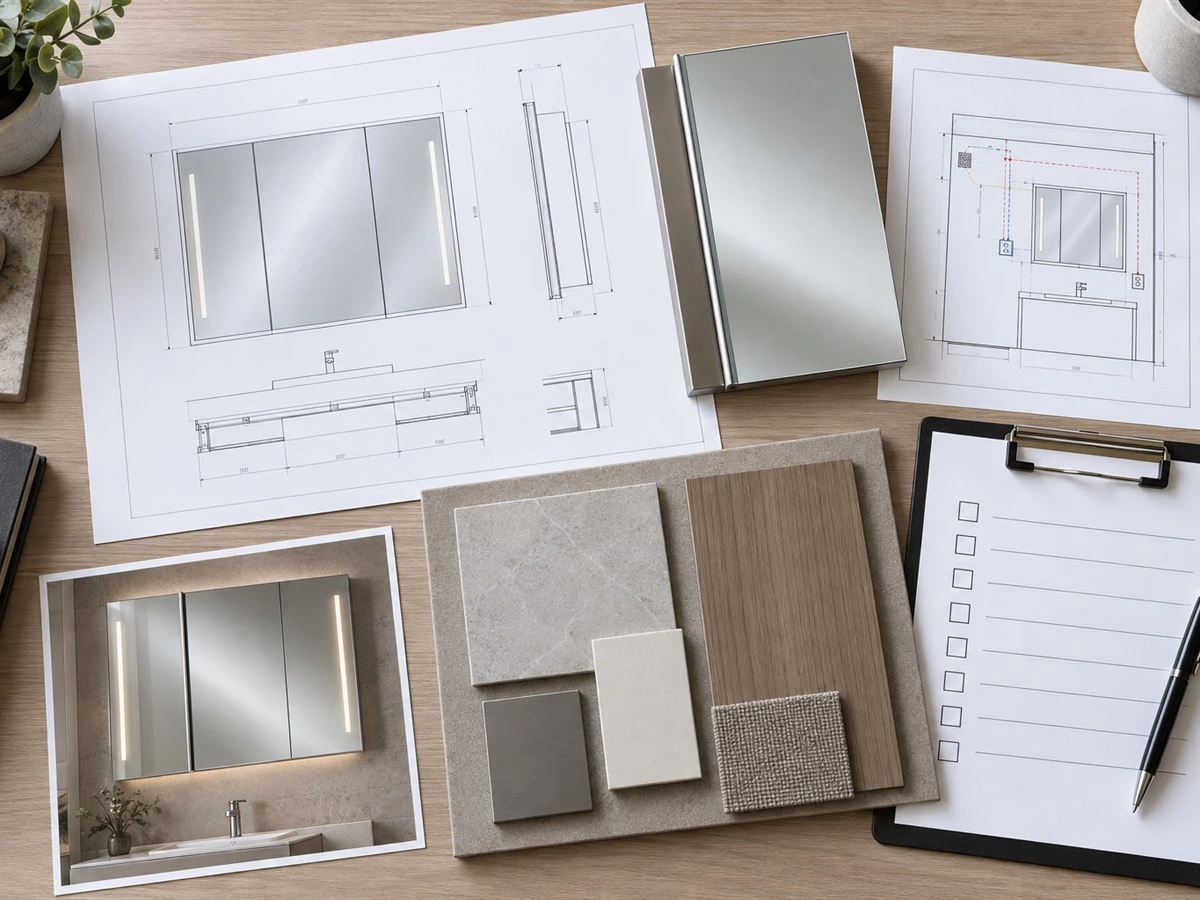Bathroom Mirror Cabinet Dimensions: Depth, Height and Electrical Planning