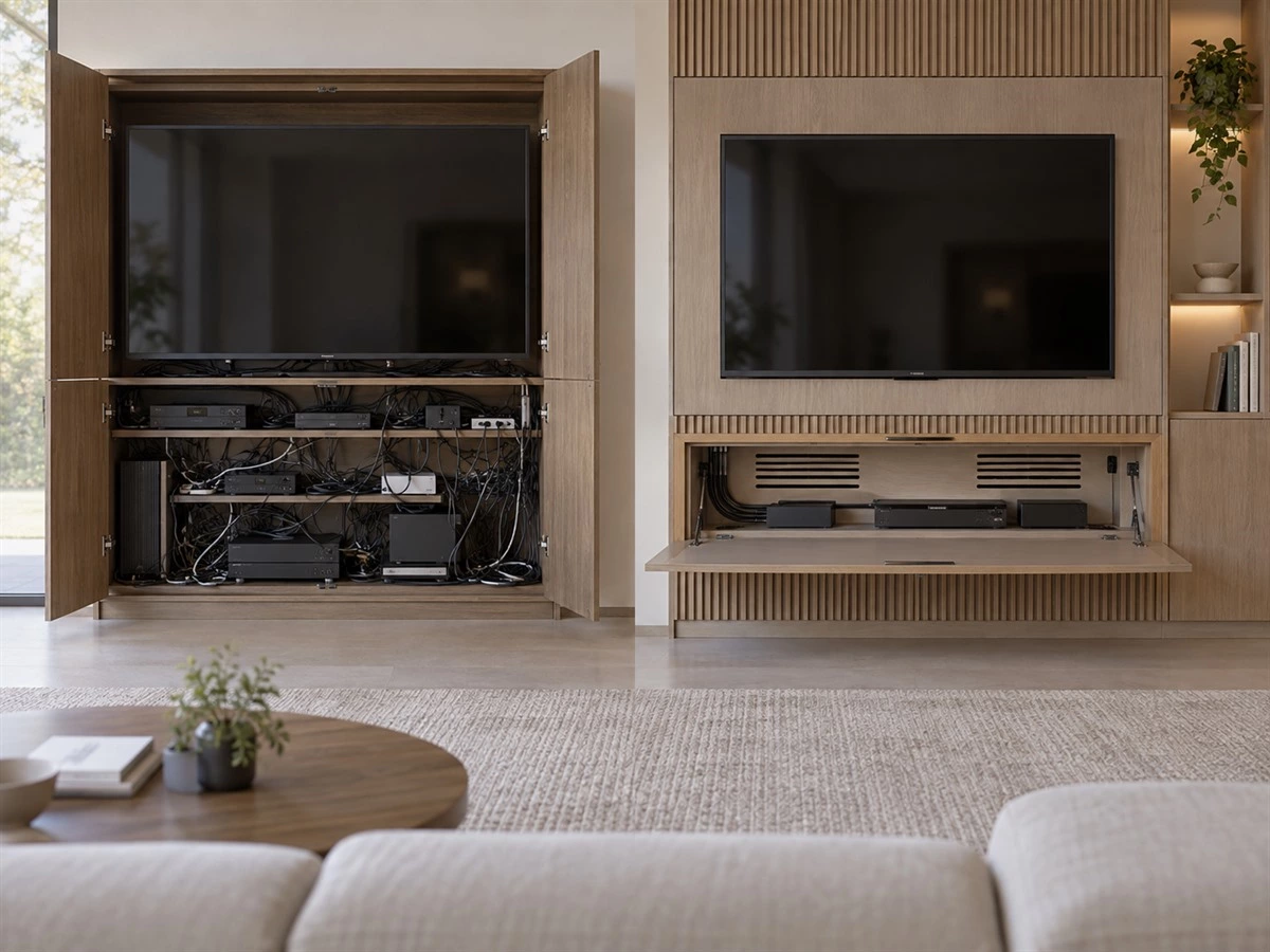 TV Wall Cabinet Ventilation: Cable Routing, Heat Clearance and Service Access