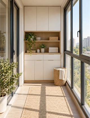 Balcony Storage Cabinets: Laundry, Utility and Everyday Organization