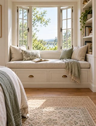 Window Seat Storage: Built-In Bench Layouts for Bedrooms and Living Rooms