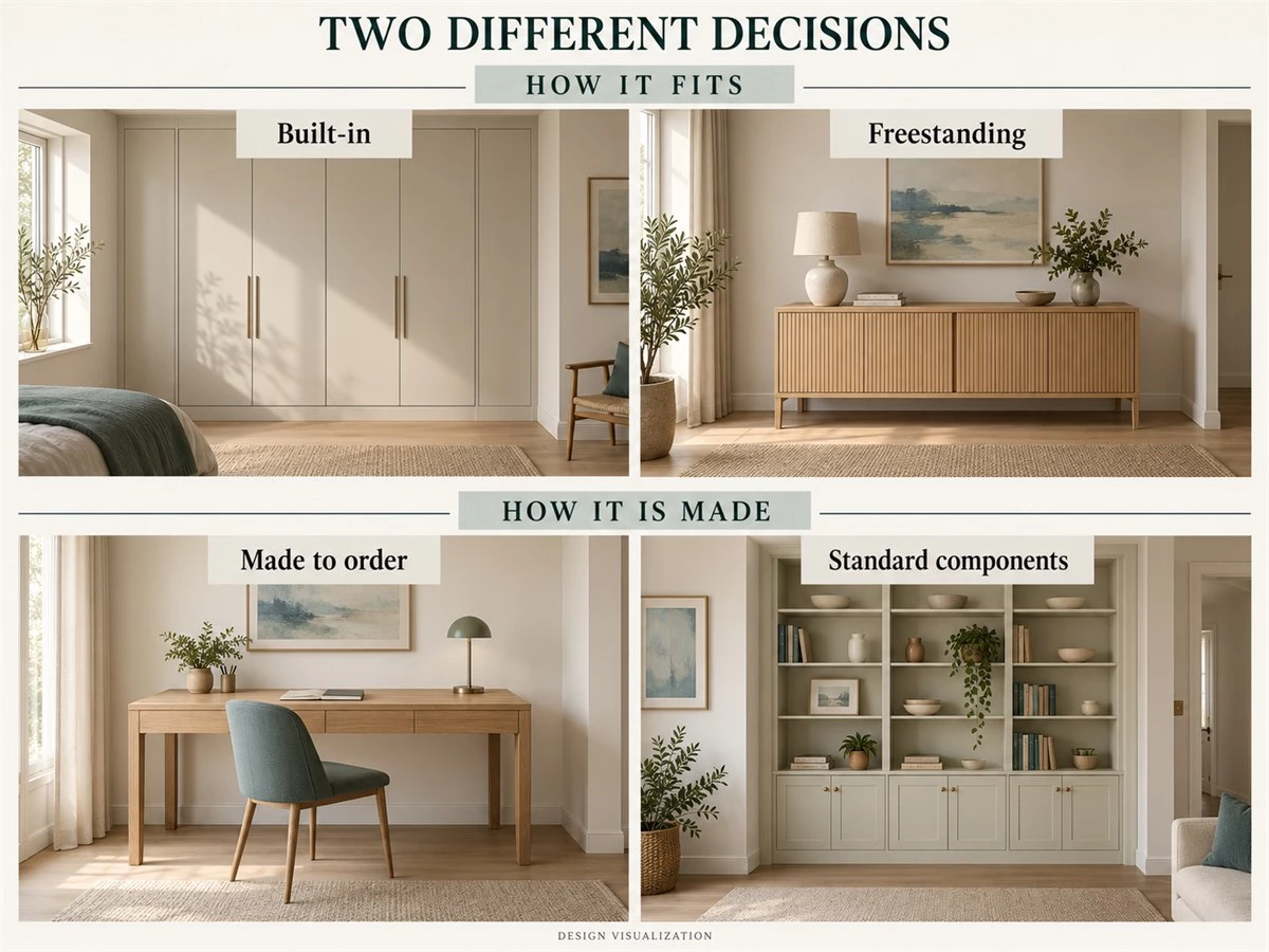 Built-In vs Freestanding Furniture: A Whole-Home Planning Guide