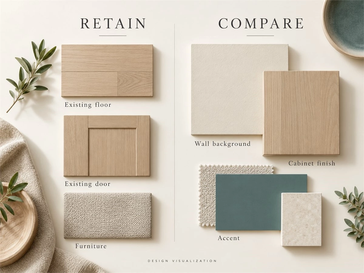 Whole House Color Scheme: Connecting Cabinets, Doors and Living Spaces