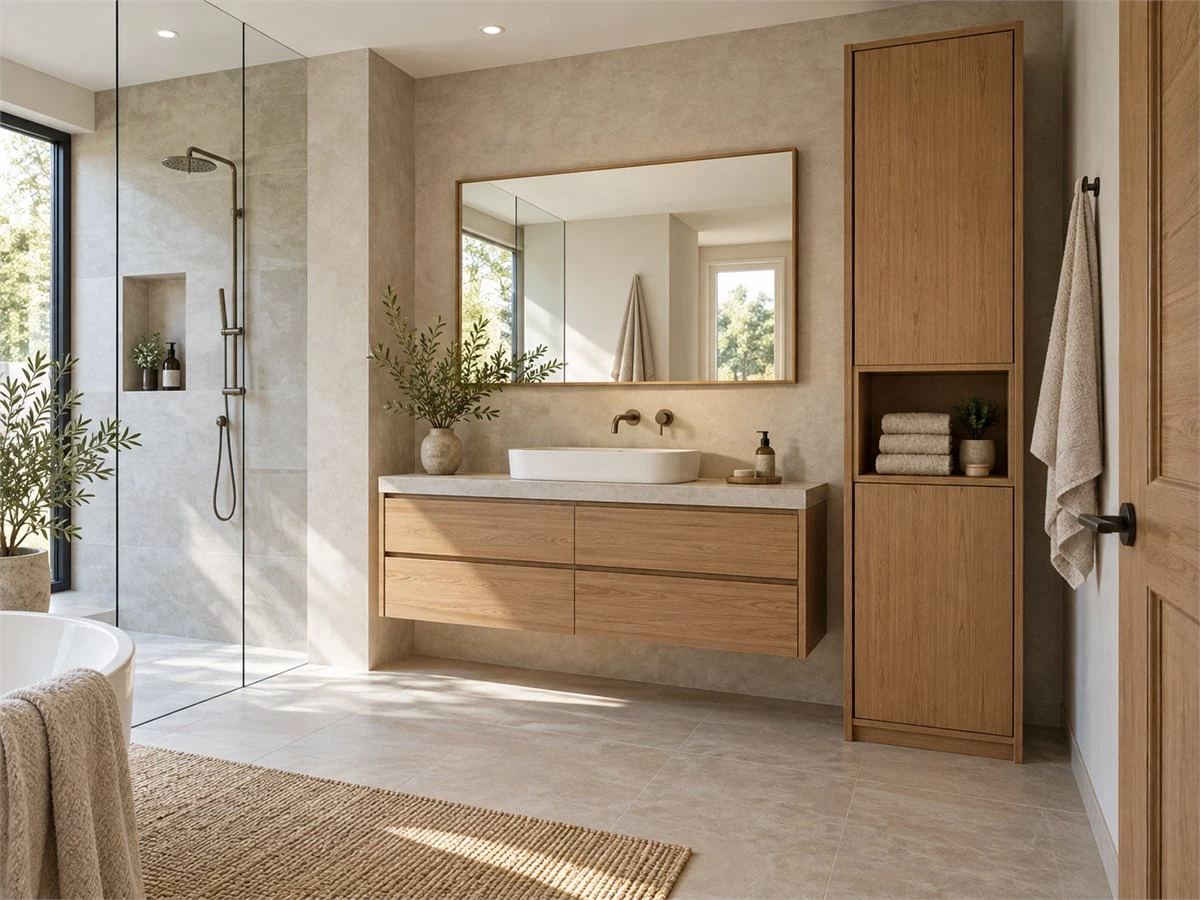 Tall Bathroom Storage Cabinets: Towels, Toiletries and Vanity Coordination