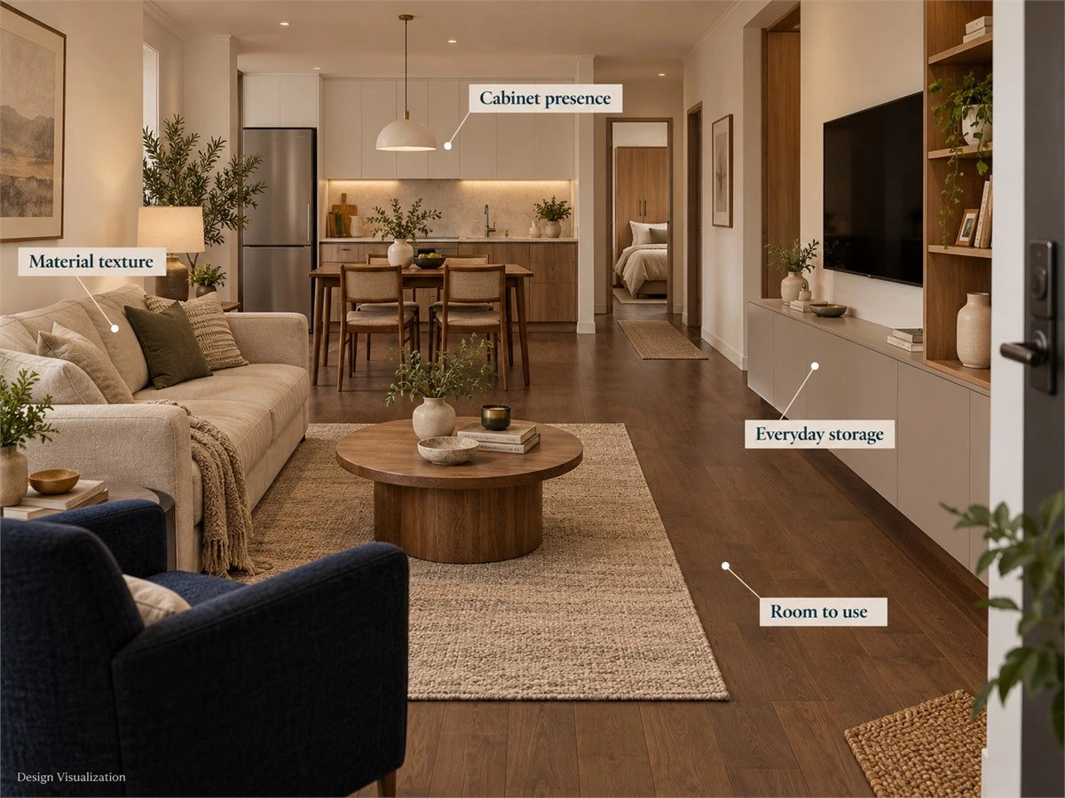 Warm Minimalist Interior Design: A Whole-Home Cabinetry Guide