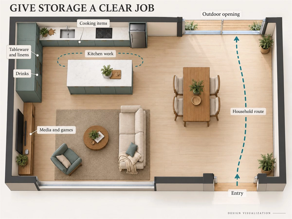 Cabinetry for Open-Plan Living: Connecting Kitchen, Dining and Lounge Zones