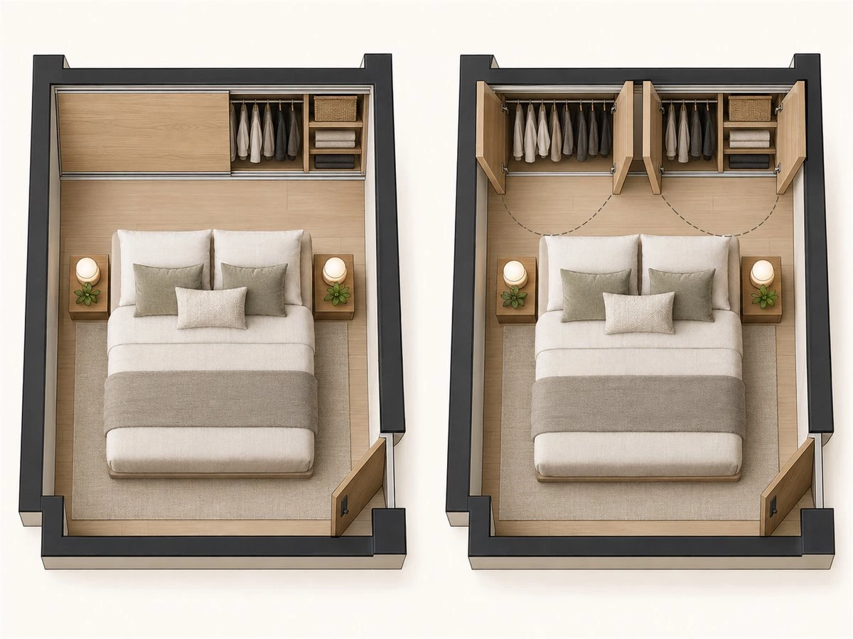 Sliding vs Hinged Wardrobe Doors: Which Works Better in Your Bedroom?