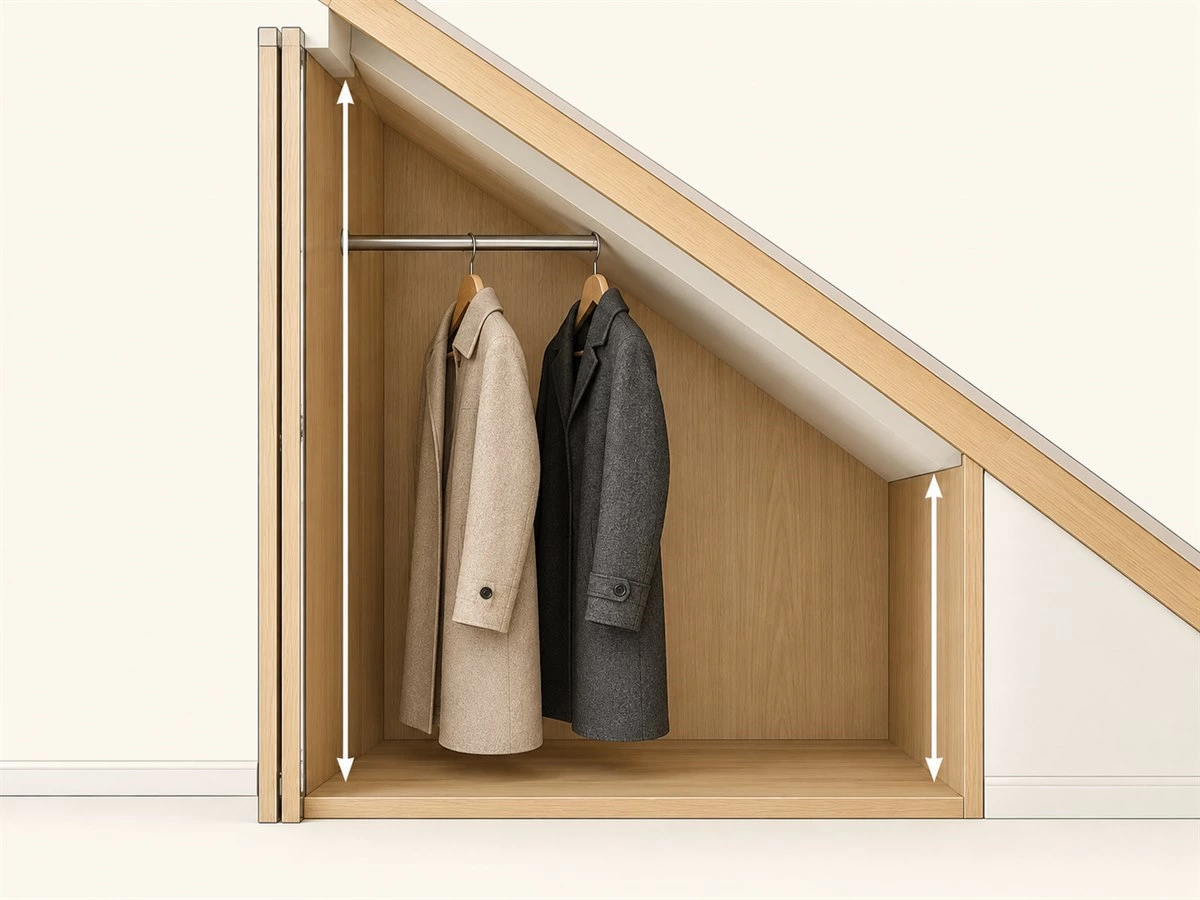 Sloped Ceiling Wardrobes: Layouts, Door Choices and Usable Storage Focus