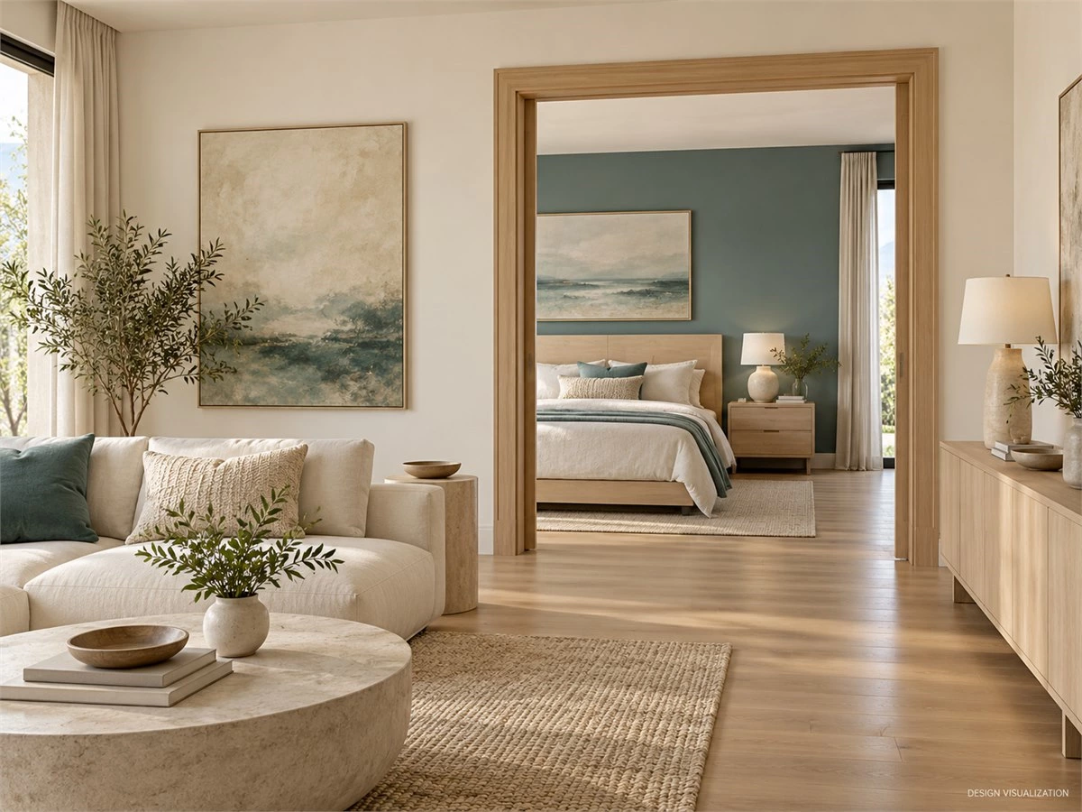 Whole House Color Scheme: Connecting Cabinets, Doors and Living Spaces