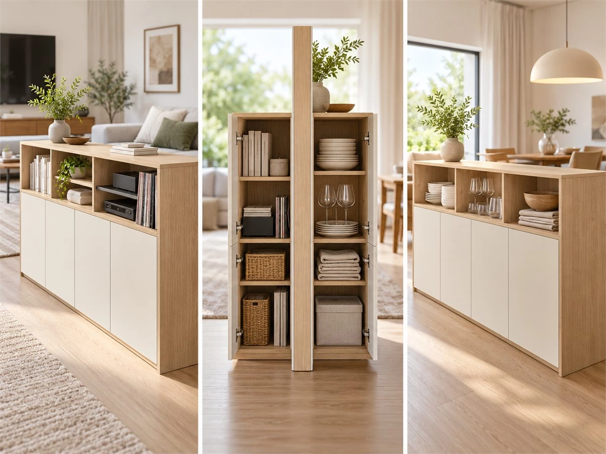Room Divider Cabinets: Storage and Layout Ideas for Open-Plan Homes