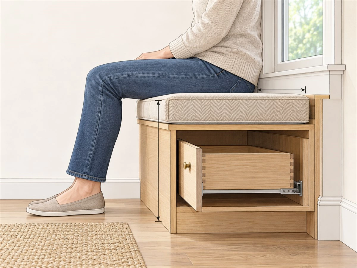 Window Seat Storage: Built-In Bench Layouts for Bedrooms and Living Rooms