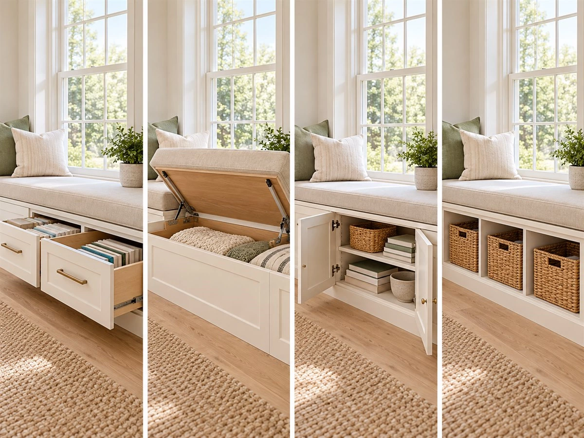Window Seat Storage: Built-In Bench Layouts for Bedrooms and Living Rooms