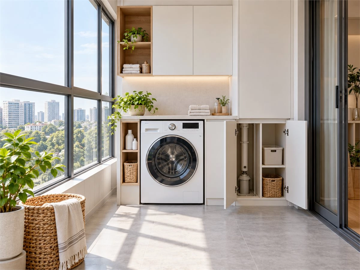 Balcony Storage Cabinets: Laundry, Utility and Everyday Organization