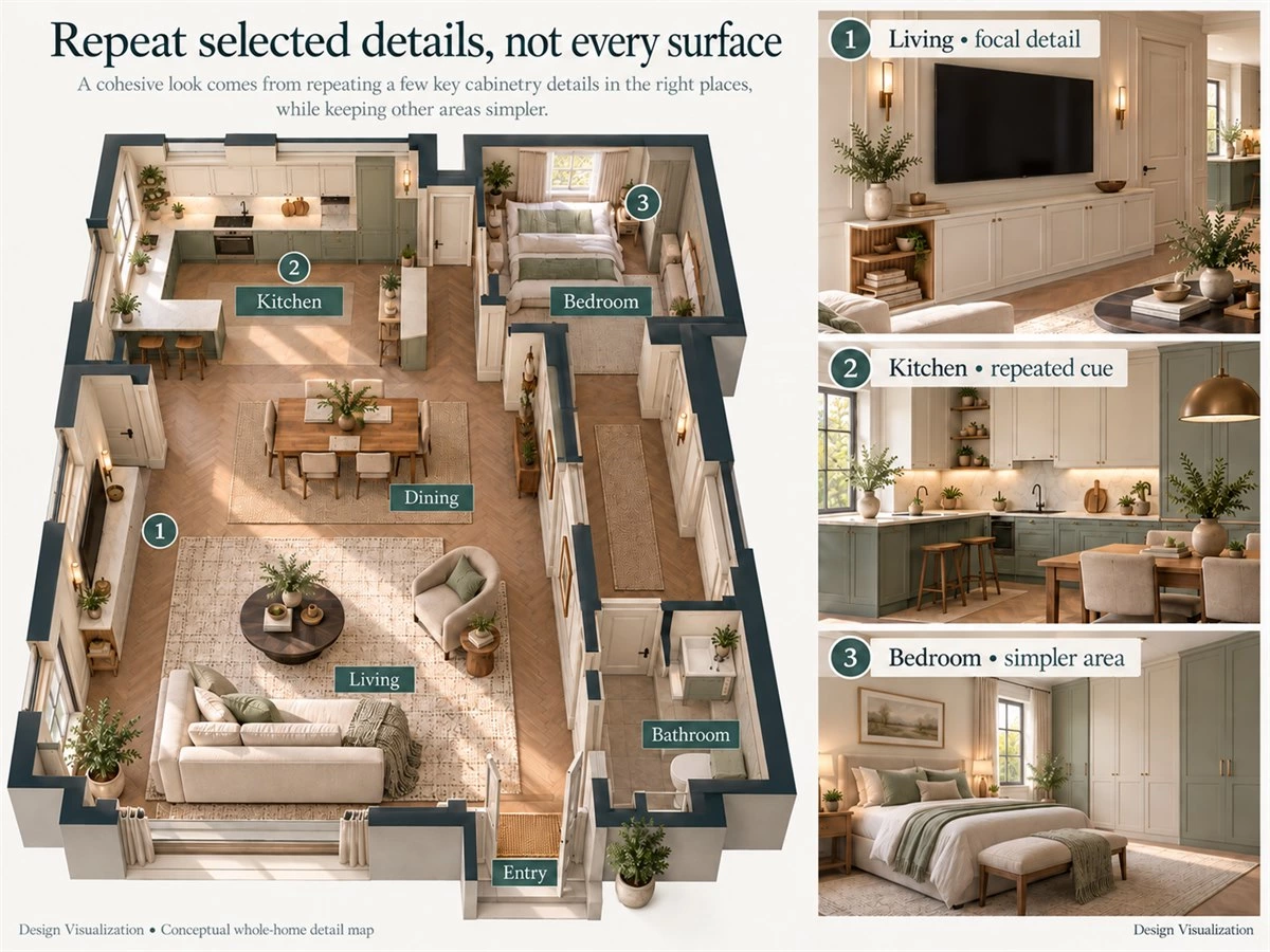 Modern Classic Interior Design: A Whole-Home Cabinetry Guide