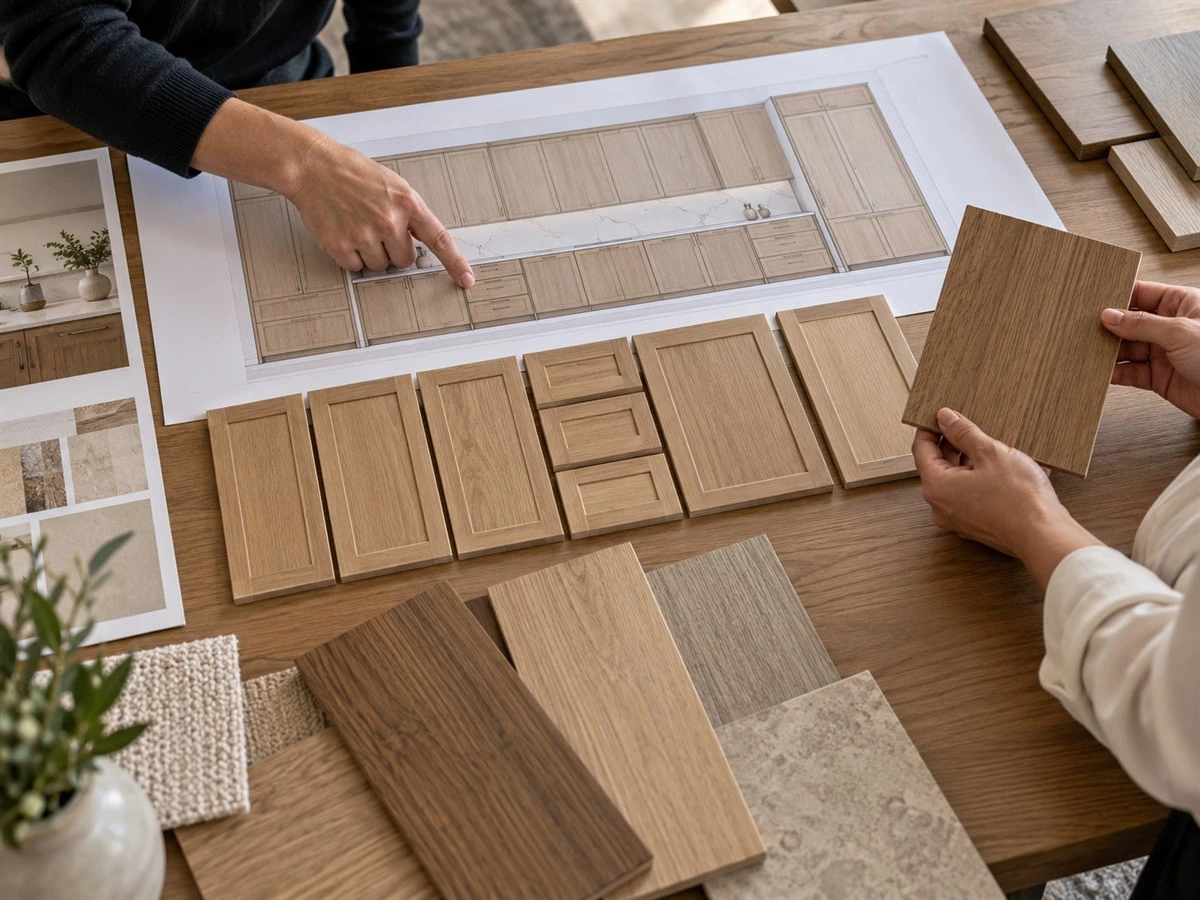 Cabinet Grain Matching: Door, Drawer and Wall Panel Planning