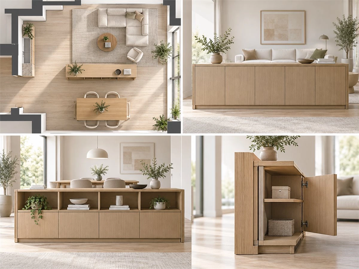 Room Divider Cabinets: Storage and Layout Ideas for Open-Plan Homes