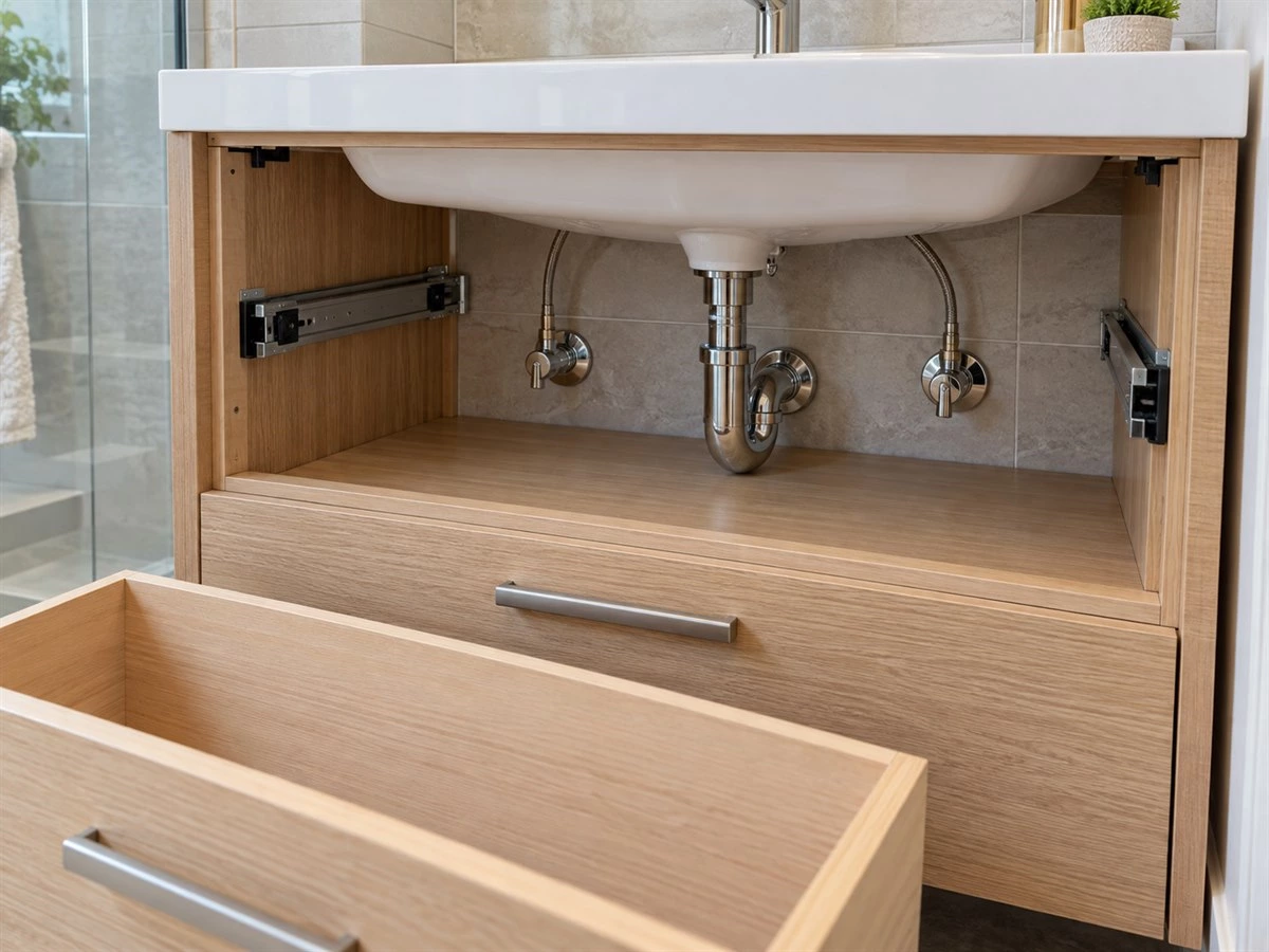 Bathroom Vanity Plumbing Layout: Drawers, Pipe Clearances and Service Access