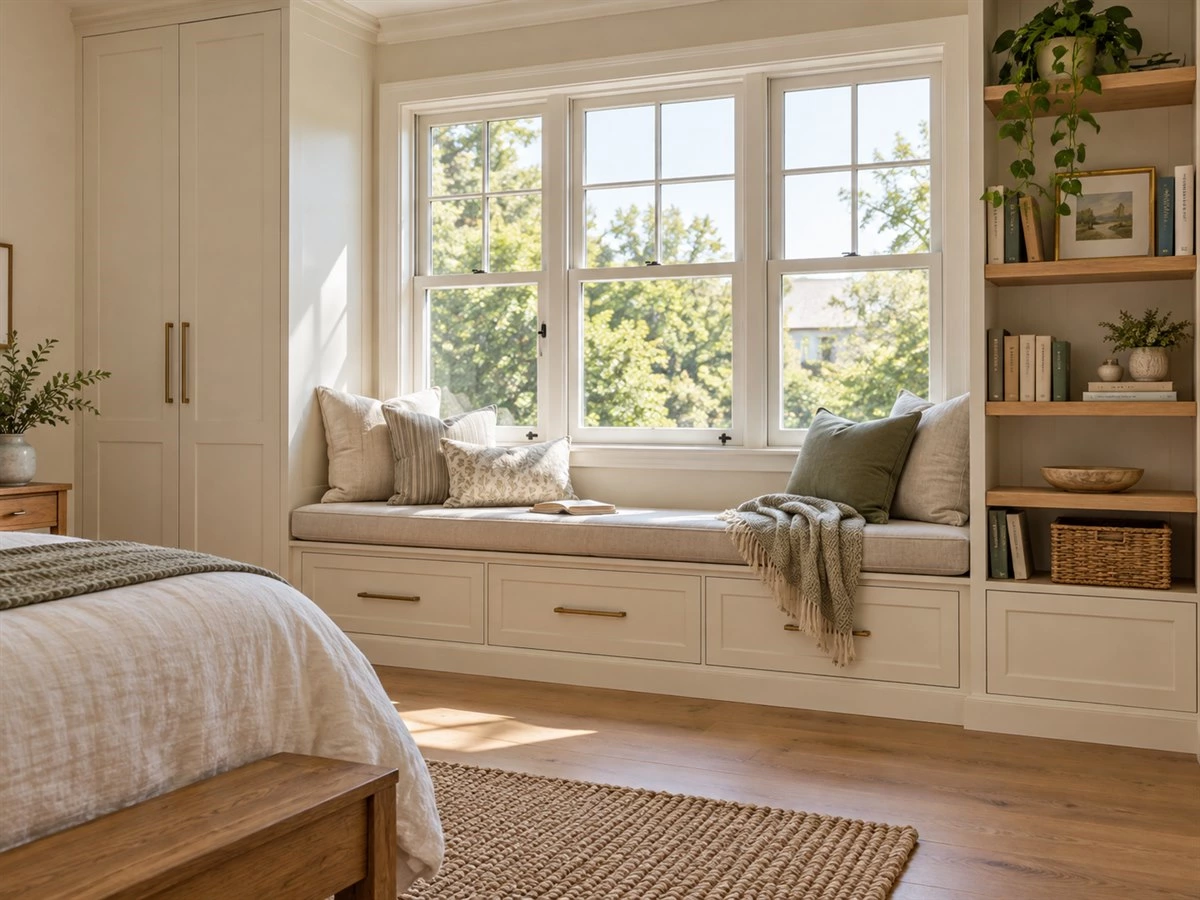Window Seat Storage: Built-In Bench Layouts for Bedrooms and Living Rooms