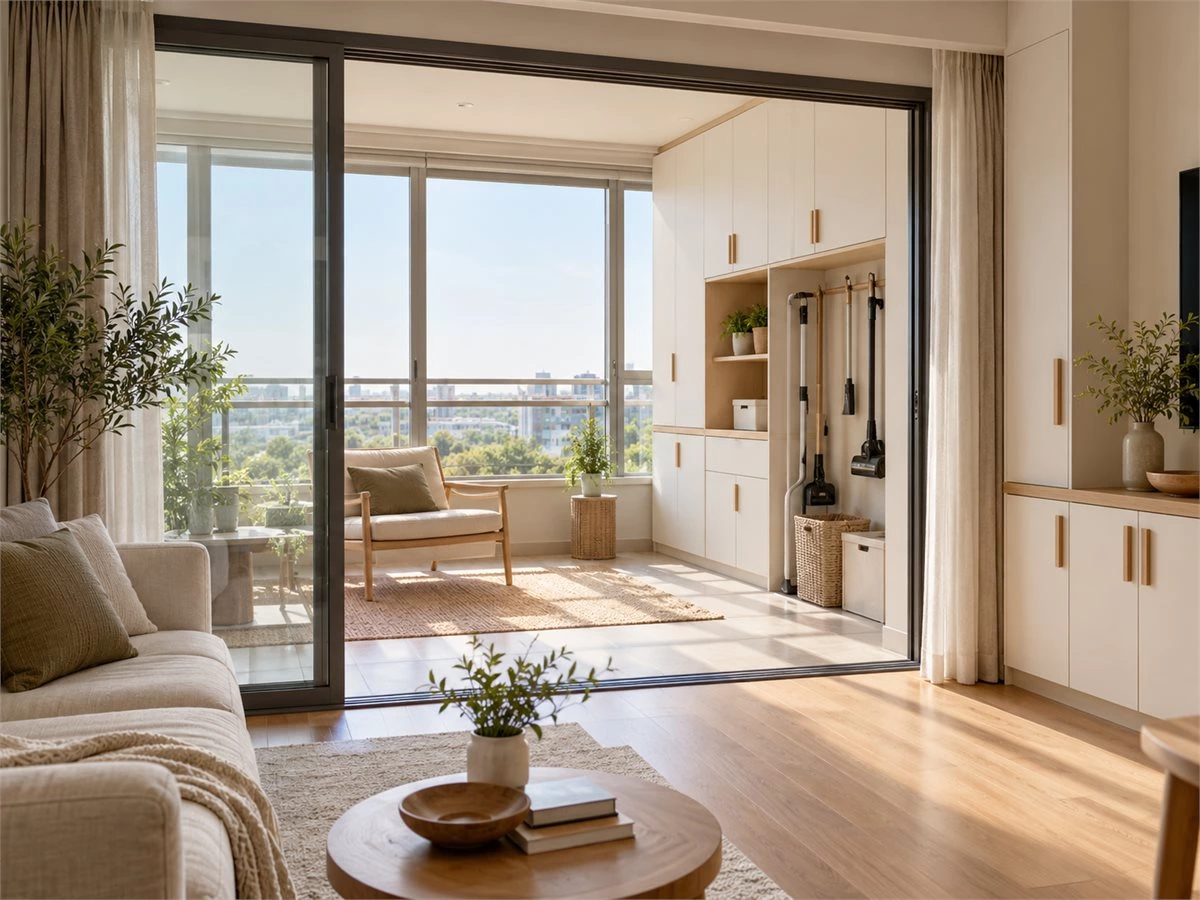 Balcony Storage Cabinets: Laundry, Utility and Everyday Organization