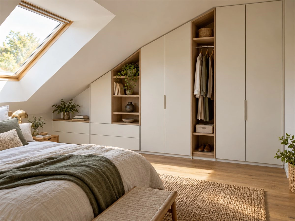 Sloped Ceiling Wardrobes: Layouts, Door Choices and Usable Storage Focus